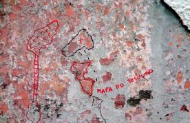 Mapa do Tesouro, parede do bairro Rosarinho - Recife, 2014